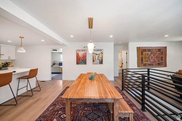 2500 E Simpson Ave S, Salt Lake City, UT 84109 - dining room featuring light wood-type flooring and recessed lighting