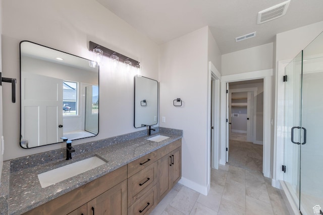 2864 N 3475 W, Plain City, UT 84404 - full bath featuring double vanity and a shower stall