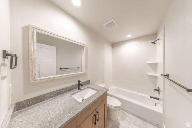 2864 N 3475 W, Plain City, UT 84404 - bathroom featuring vanity, shower / bath combination, recessed lighting, and tile patterned flooring