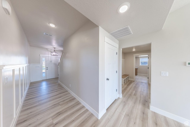 2864 N 3475 W, Plain City, UT 84404 - hallway featuring light wood-type flooring and recessed lighting