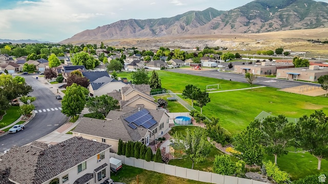 356 Warley Way, Stansbury Park, UT 84074 - aerial perspective of suburban area featuring a mountainous background