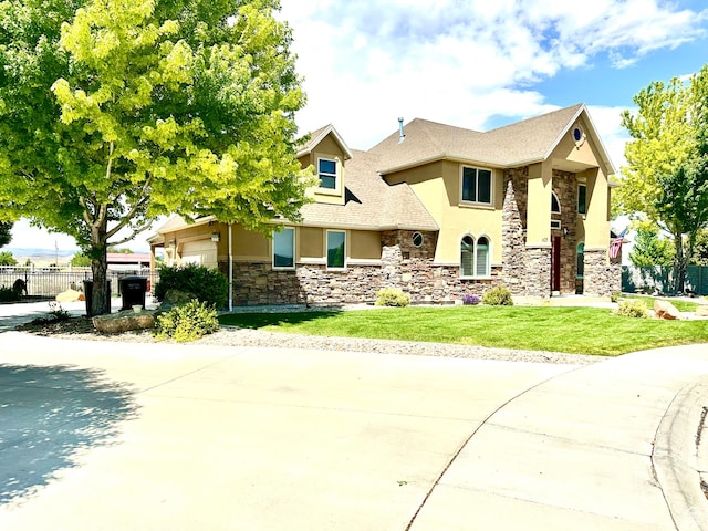620 S Michael St, Vernal, UT 84078 - view of front of house with stucco siding and stone siding