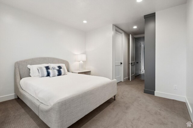 8960 Parleys Ln, Park City, UT 84098 - carpeted bedroom with baseboards and recessed lighting