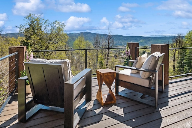 8960 Parleys Ln, Park City, UT 84098 - deck with a mountain view