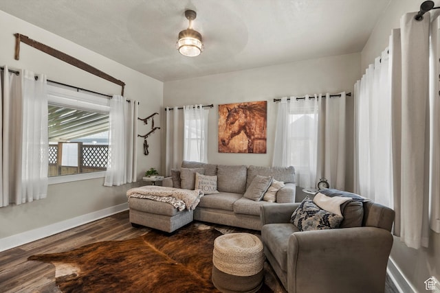 3530 Madison Ave, Ogden, UT 84403 - living room featuring dark wood finished floors and healthy amount of natural light