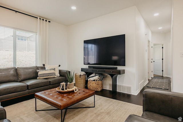 480 Firestone Dr, Santaquin, UT 84655 - living area with wood finished floors and recessed lighting