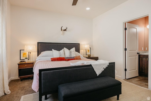 480 Firestone Dr, Santaquin, UT 84655 - bedroom with light colored carpet and ceiling fan