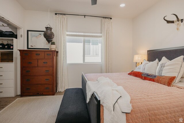 480 Firestone Dr, Santaquin, UT 84655 - bedroom featuring light colored carpet and recessed lighting
