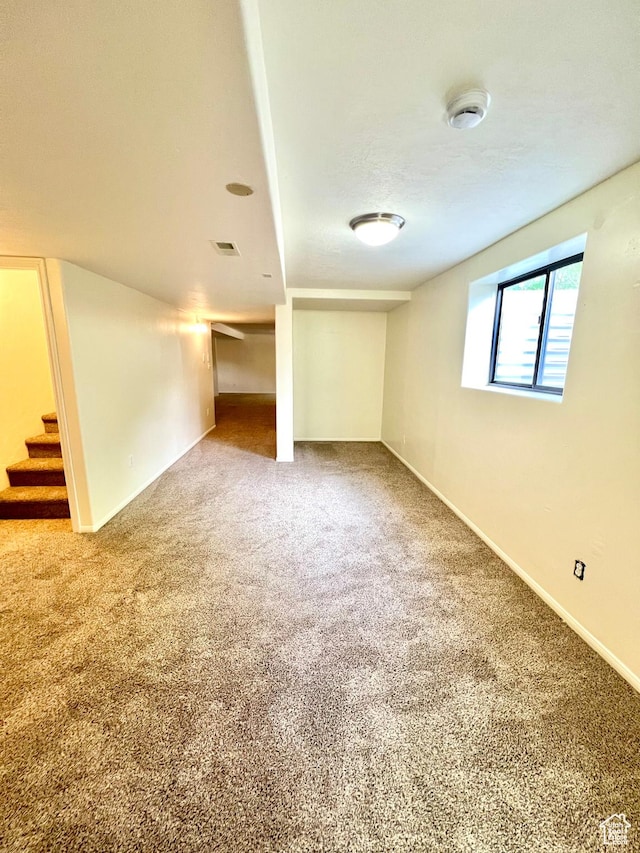 90 W 640 N, Richfield, UT 84701 - basement featuring carpet flooring and stairs