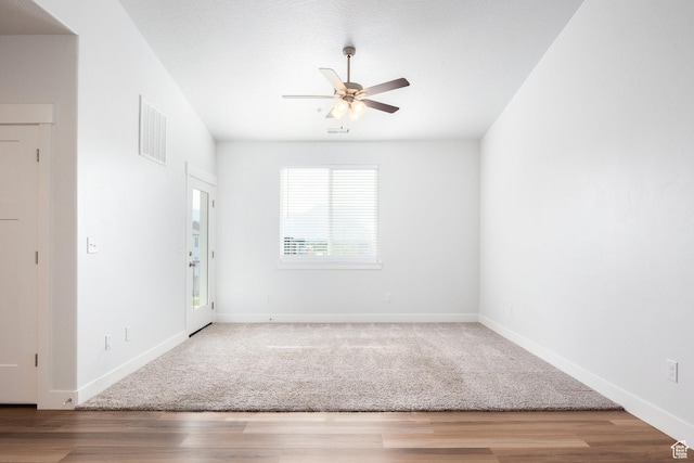 1454 N 3830 W Unit 303, Lehi, UT 84043 - spare room with a ceiling fan and wood finished floors