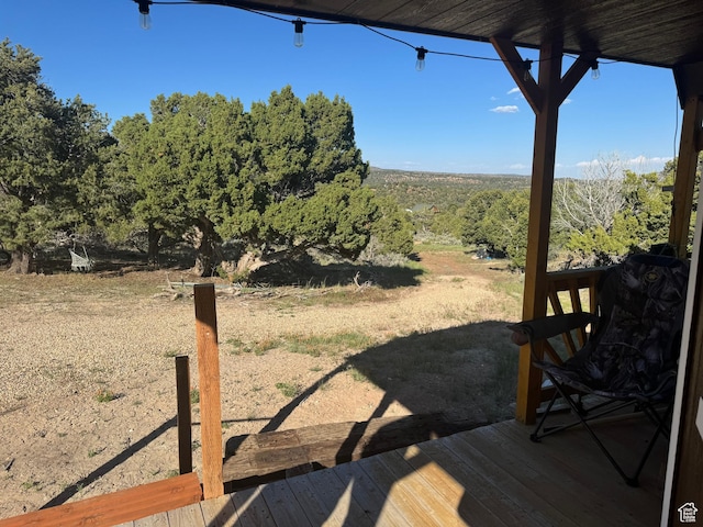 46205 W Little Elk Rd, Fruitland, UT 84027 - view of yard with a wooden deck