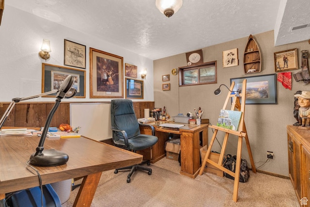 315 E Oak Ln, Kaysville, UT 84037 - carpeted office with a textured ceiling and a textured wall