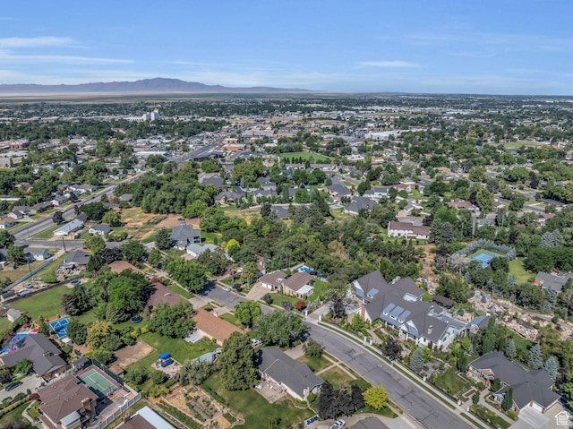 315 E Oak Ln, Kaysville, UT 84037 - aerial view of property's location with a mountain backdrop and nearby suburban area