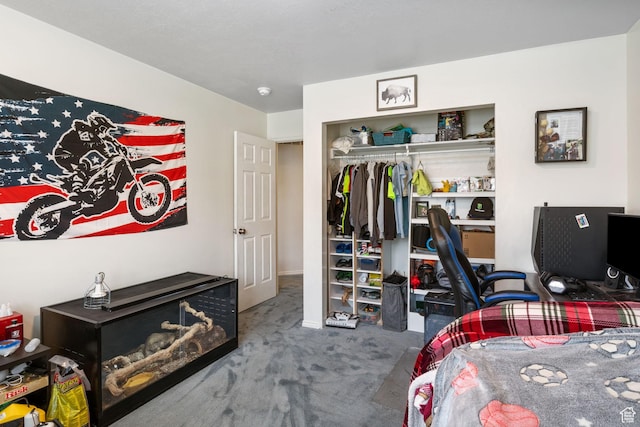 9353 S 4460 W, West Jordan, UT 84088 - carpeted bedroom with a closet and an office area