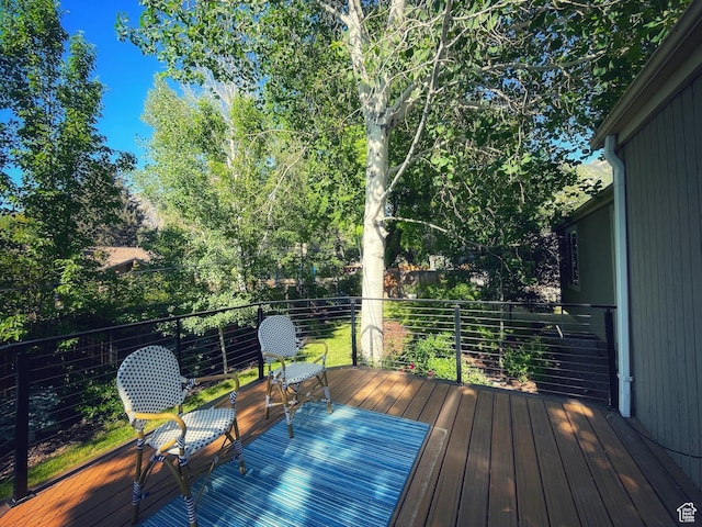 3411 E Enchanted View Dr S, Cottonwood Heights, UT 84121 - view of wooden terrace