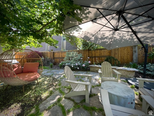 3411 E Enchanted View Dr S, Cottonwood Heights, UT 84121 - view of patio