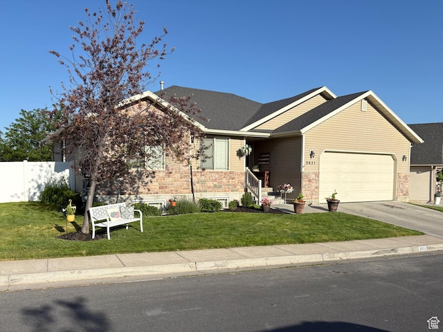 2631 Black Walnut Dr, North Logan, UT 84341 - single story home with an attached garage, stone siding, and concrete driveway