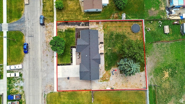 155 N 200 E, Richmond, UT 84333 - aerial view of property's location with property parcel outlined
