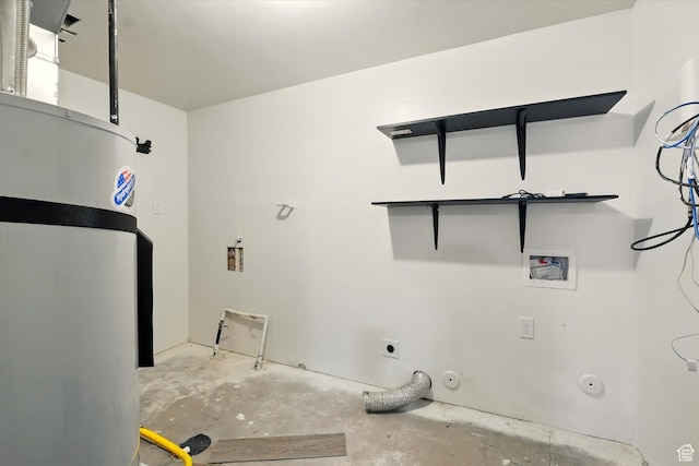 155 N 200 E, Richmond, UT 84333 - washroom featuring gas dryer hookup, hookup for an electric dryer, hookup for a washing machine, and strapped water heater