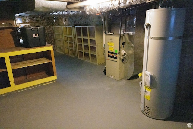 297 S 200 W, Richmond, UT 84333 - unfinished below grade area featuring strapped water heater and heating unit