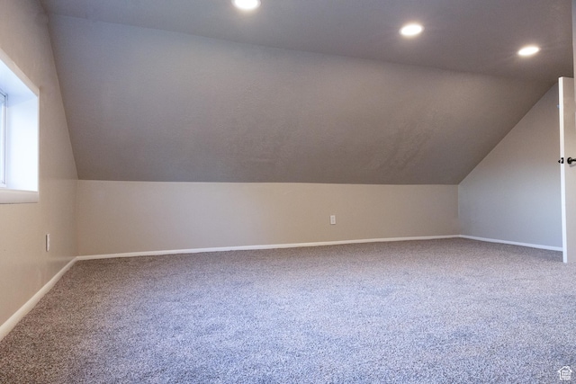297 S 200 W, Richmond, UT 84333 - additional living space with lofted ceiling, recessed lighting, and carpet floors