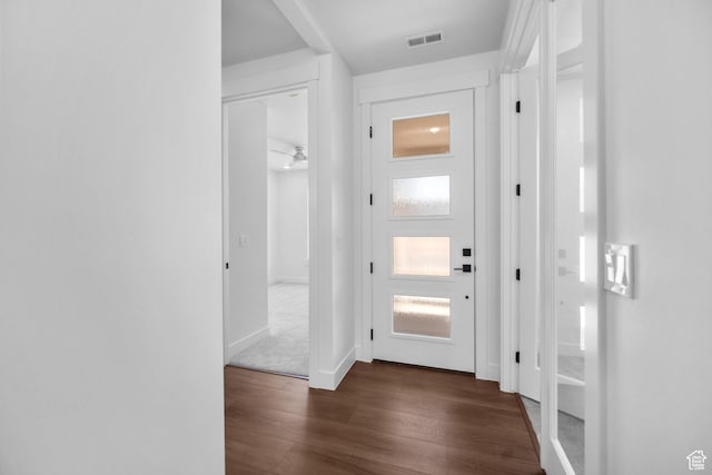 2154 S Bluff Dr, Cedar City, UT 84720 - hallway with dark wood-style flooring and baseboards