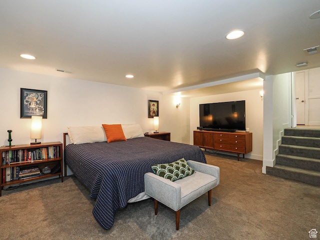 4601 S Creekview Cir, Murray, UT 84107 - bedroom with carpet and recessed lighting