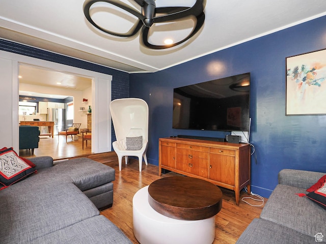 4601 S Creekview Cir, Murray, UT 84107 - living room with wood finished floors and baseboards