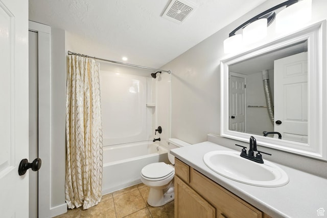 3474 W 7520 S, West Jordan, UT 84084 - bathroom with vanity, shower / bath combo, and tile patterned floors