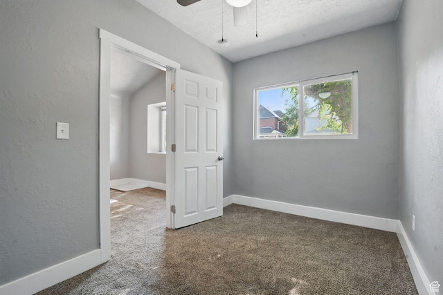 2973 Adams Ave, Ogden, UT 84403 - carpeted spare room with ceiling fan and a textured wall