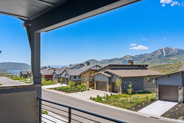 12756 N Belaview Way, Hideout, UT 84036 - balcony featuring a mountain view and a residential view