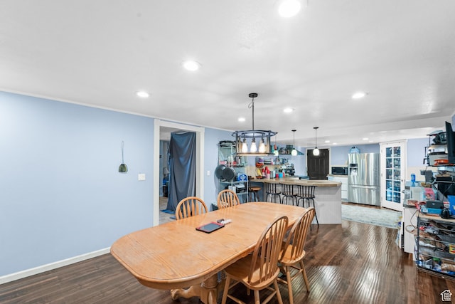 785 N 200 E, Tremonton, UT 84337 - dining area featuring wood finished floors, recessed lighting, and a chandelier