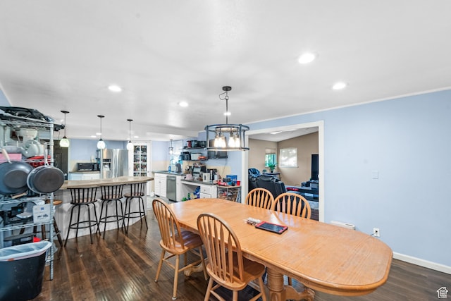 785 N 200 E, Tremonton, UT 84337 - dining space featuring dark wood-style floors and recessed lighting