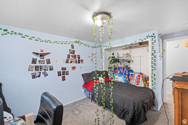 785 N 200 E, Tremonton, UT 84337 - carpeted bedroom featuring baseboards and a textured ceiling
