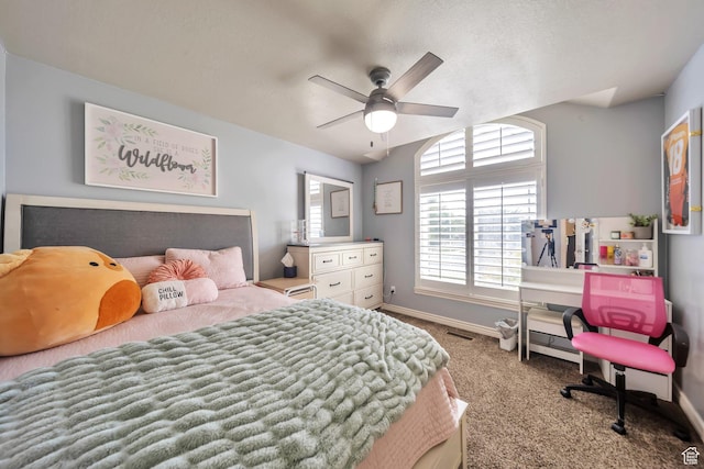 1295 S 4050 W, Syracuse, UT 84075 - carpeted bedroom featuring baseboards and ceiling fan
