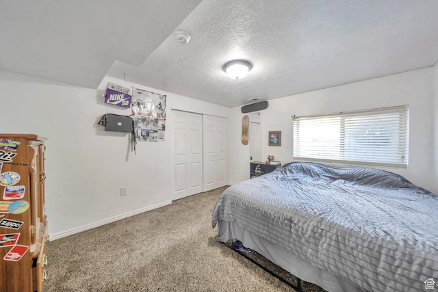 1295 S 4050 W, Syracuse, UT 84075 - carpeted bedroom with a textured ceiling and a closet
