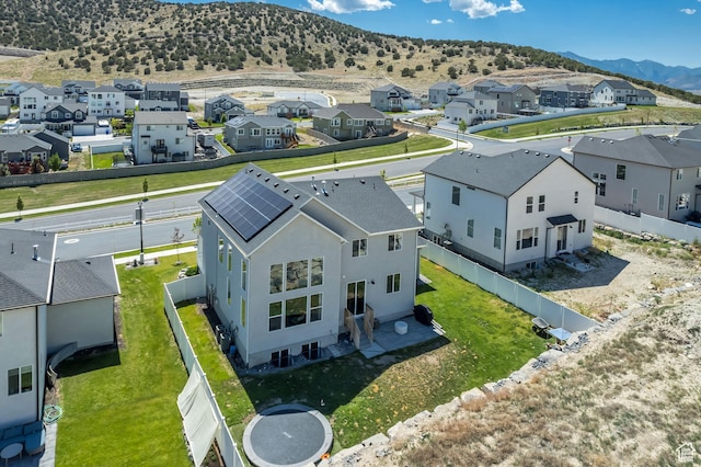 7366 N Golden Summit Dr, Eagle Mountain, UT 84005 - aerial view of residential area with a mountain backdrop