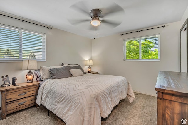 8695 E 800 S, Huntsville, UT 84317 - bedroom with carpet floors and a ceiling fan