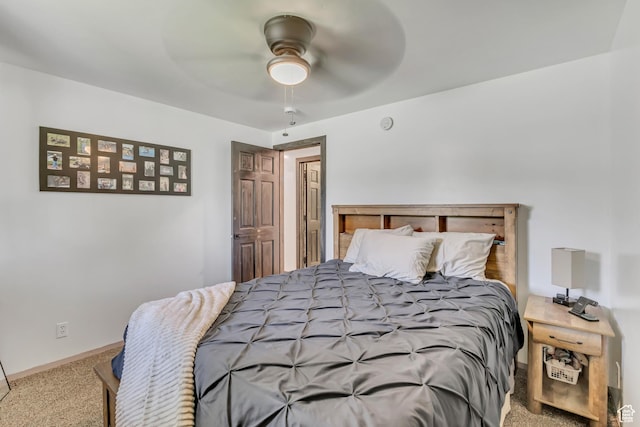 8695 E 800 S, Huntsville, UT 84317 - carpeted bedroom with a ceiling fan and baseboards