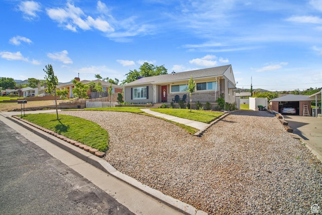 733 W 3500 S, Bountiful, UT 84010 - view of front of home with concrete driveway and a carport