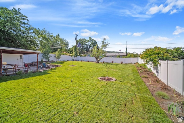 733 W 3500 S, Bountiful, UT 84010 - fenced backyard featuring a patio area