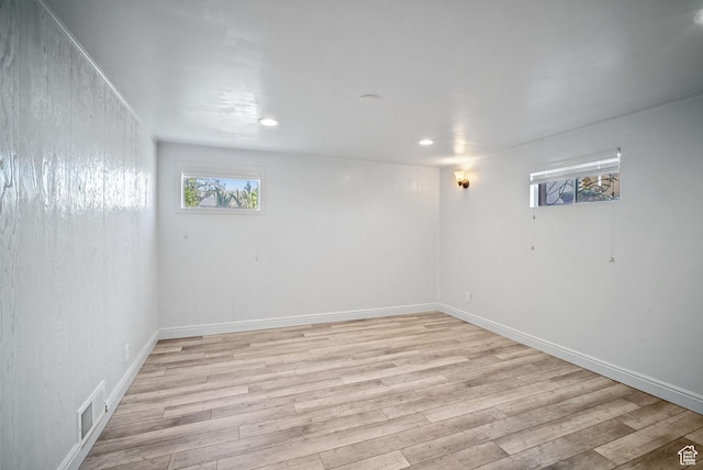733 W 3500 S, Bountiful, UT 84010 - basement featuring light wood-style floors and recessed lighting