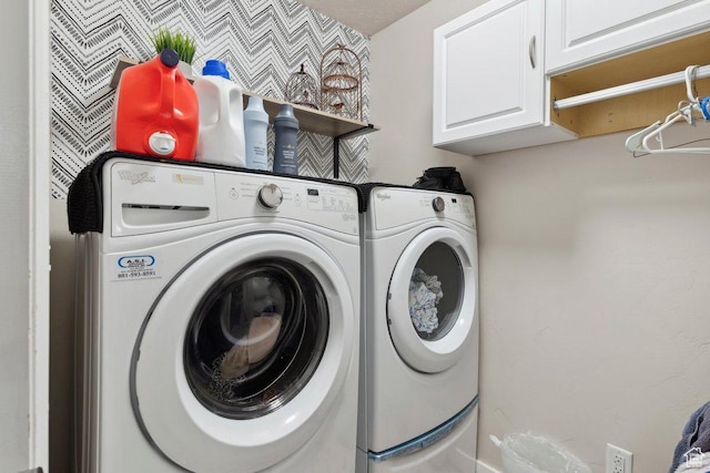 2536 S Andover St, West Haven, UT 84401 - laundry room with cabinet space and washer and clothes dryer
