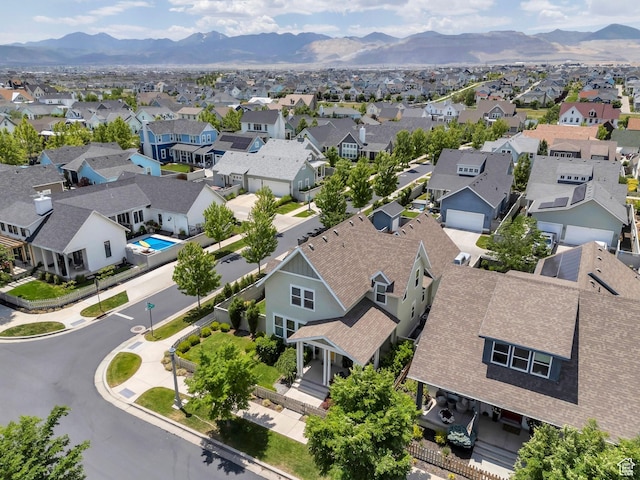 10616 S Wistful Way S, Jordan, UT 84009 - aerial perspective of suburban area with a mountain backdrop