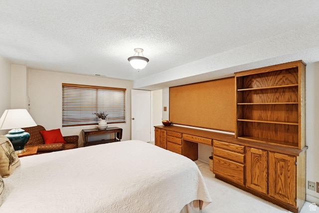 4178 S 650 E, Murray, UT 84107 - bedroom featuring an office area, a textured ceiling, and light carpet