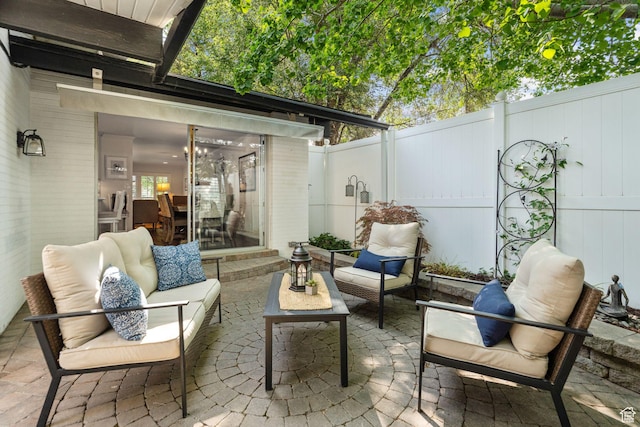 4178 S 650 E, Murray, UT 84107 - fenced backyard with a patio area and outdoor lounge area