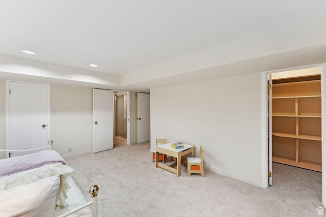 4178 S 650 E, Murray, UT 84107 - bedroom with light carpet, recessed lighting, and a spacious closet