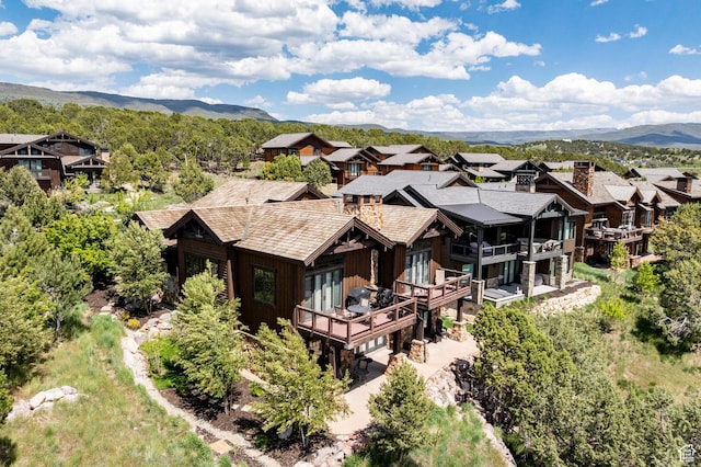 285 N Kings Peak Ct, Heber City, UT 84032 - aerial view of residential area featuring a mountain backdrop
