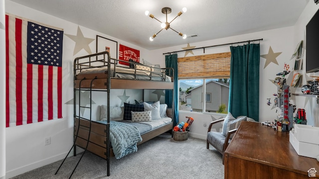 748 S Crooked Post Way, Saratoga Springs, UT 84045 - carpeted bedroom with a chandelier and baseboards