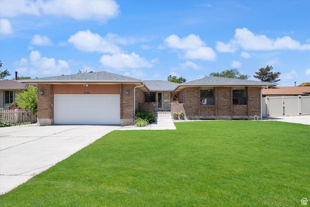 3195 E Willowcrest S, Cottonwood Heights, UT 84121 - ranch-style home with an attached garage, a gate, driveway, and brick siding